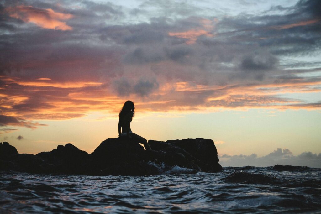Mermaid at Sunset